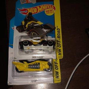 Hot wheel yellow motorcycles